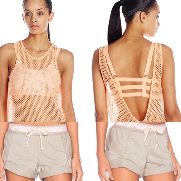 Maaji tank  & bra set peach & gray size S - Picture 4 of 11